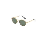 Lunettes de Soleil Femme Rondes Dorées Verres Verts UV400
