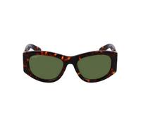 Ferragamo Femme SF1082S 219 Lunettes de soleil Acétate Marron Vert Ronde Normale Normale
