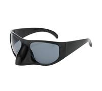 Lunettes de soleil futuristes pour filles - Verres vintage - Pour adolescentes - Tendance hip-hop - Discothèque - Fête pour adultes et adolescents