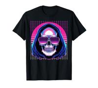 Lunettes de Soleil Grim Reaper The Death Skeleton Vaporwave T-Shirt