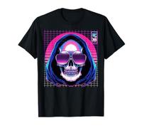 Lunettes de Soleil Grim Reaper The Death Skeleton Vaporwave T-Shirt