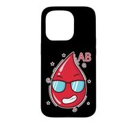 Lunettes de Soleil Groupe sanguin AB Coque pour iPhone 15 Pro