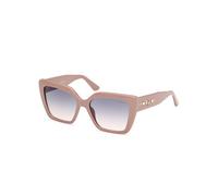 Guess Femme GU00162 57W Lunettes de soleil Injecté Beige Bleu Papillon Normale