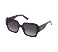 GUESS GU7681 Lunettes de Soleil, Shiny Black, 54 Unisex