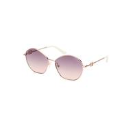 Guess Femme GU7907 28Z Lunettes de soleil Métal Or Gris Géométrique Normale Ombré