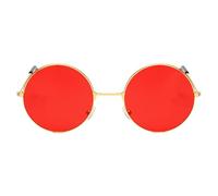 Lunettes de soleil hippie | Lunettes rondes rétro - Lunettes disco années 60 et 70 pour homme et femme - Accessoire de costume, festival, tenue groovy, accessoires photo, nuances