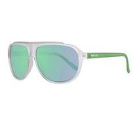 Benetton Lunettes de soleil BE921S02 Homme Acétate Blanc mat