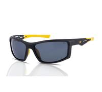 Lunettes de soleil homme - CAT - CTS-8015 - Noir mat - Verres polarisés - Enveloppement - Embouts en caoutchouc