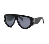 Philipp Plein Spp127m Sunglasses Noir Smoke/Mirror Silver / CAT3 Homme
