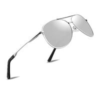 Lunettes de Soleil Homme Pilote Lunettes de Soleil Polarisées Pour Hommes et Femmes Protection Style Classique Lunettes Ultralégères Verres Anti-Reflets Conduite Pêche Sports Avec Lunettes de Soleil