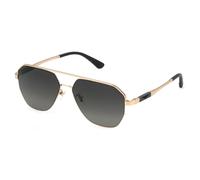 Police Homme SPLP30 RANGER 1 300 Lunettes de soleil Métal Or Fumée Géométrique Normale Ombré