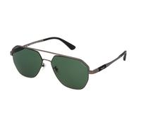 Police Homme SPLP30 RANGER 1 627 Lunettes de soleil Métal Gris Vert Géométrique Normale