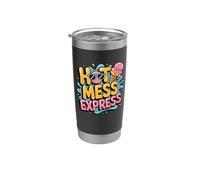Lunettes de soleil Hot Mess Express Ice Cream Fun Gobelet isotherme en acier inoxydable double paroi