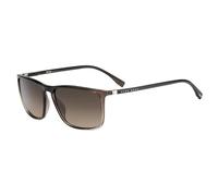 Hugo Boss homme BOSS 0665/S/IT NUX/HA Lunettes de soleil Acétate marron marron Au carré Normale Ombré