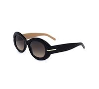 Lunettes de Soleil Hugo Boss BOSS 1521/N/S 51/21/145 0WM BLACK BEIGE ECO ACETATE WOMAN HUB SUN BOSS 1521/N/S 0WM 51 21 145