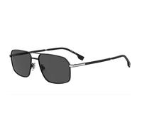 Lunettes de Soleil HUGO BOSS BOSS 1603/S 58/16/145 124 MATTE BLACK SILVER METAL FRAMES MAN HUGO BOSS BOSS 1603/S MATTE