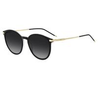 BOSS Lunettes de soleil en acétate noir avec branches dorées - Style BOSS 1948/SEI7539O, 58609743 Noir pcs.