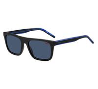 Lunettes de Soleil Hugo HG 1297/S BLACK BLUE/BLUE 54/19/145 unisexe