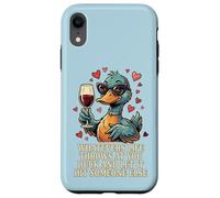 Lunettes de Soleil Humoristiques avec Citation Sarcastique de Canard Coque pour iPhone XR