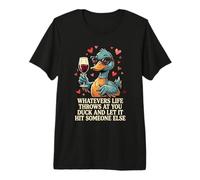 Lunettes de Soleil Humoristiques avec Citation Sarcastique de Canard T-Shirt Haut de Gamme