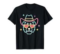 Lunettes de Soleil Humoristiques avec Motif de Chat Cowboy T-Shirt