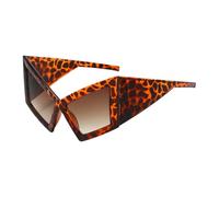 Lunettes de soleil œil de chat | Grandes lunettes de soleil unisexes drôles à la mode,Accessoire de protection UV Photographie Tendance Voyage Vacances Hip Hop Lunettes, leopaed, verwijzen naar de