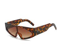 Lunettes de Soleil œil de Chat pour Femmes et Hommes, Vintage, Une pièce, Nuances léopard, UV400, Rivets de Couleur gelée, Nouvelle Collection 2025