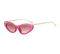 Lunettes de soleil œil de chat rétro pour femme, monture en métal UV400, pour l'été et les voyages (C5Pink)