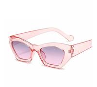 Lunettes De Soleil ?Il De Chat Rétro Pour Hommes Et Femmes",Lunettes Vintage,Créateur De Luxe,Petite Monture Bergame,"Lunettes De Mode - Type Pink Gray Pink-With Pouch And Cloth