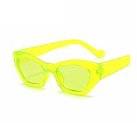 Lunettes De Soleil ?Il De Chat Rétro Pour Hommes Et Femmes",Lunettes Vintage,Créateur De Luxe,Petite Monture Bergame,"Lunettes De Mode - Type Fluorescent Green-With Pouch And Cloth