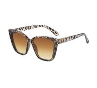 Lunettes De Soleil Œils Féins Carré - Ombrage À La Mode | Protection UV Monture Légère Lunettes Pour Femmes Festivals De Musique En Plein Air Plage Voyage, blanc double thé, riferimento