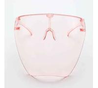 Lunettes De Soleil Intégrales Masque Femmes Hommes Lunettes De Protection Lunettes Lunettes Lentille Sphérique Couverte Anti-Pulvérisation Lunettes De Soleil De Cyclisme - Type Full Pink #A