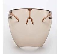 Lunettes De Soleil Intégrales Masque Femmes Hommes Lunettes De Protection Lunettes Lunettes Lentille Sphérique Couverte Anti-Pulvérisation Lunettes De Soleil De Cyclisme - Type Tan #A