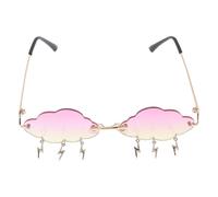 Lunettes de Soleil Irrégulières Cloud Fête Halloween sans Monture PC | Style Mode Chic, Effet Dégradé, Tenue de Soirée, Photo Shoots et Festivals, pour Influenceuses