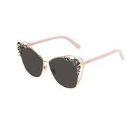 Lunettes de soleil - JIMMY CHOO - KYLA/S 25TH - Acier doré - Verres gris - Catégorie 3