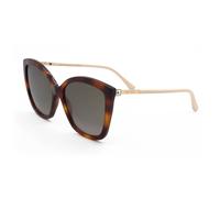 Jimmy Choo Lunettes de Soleil NAT/S 086 HAVANA 57/17/145 Femme