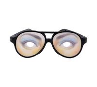 Lunettes de soleil Joke Party - Design créatif yeux maladroits, fausses lunettes de vision 15,5 x 5,5 x 1 cm, masque humoristique | Fournitures de déguisement folles pour anniversaire, vacanc
