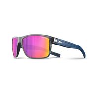 Lunettes de Soleil Julbo Renegade - Noir Translucide Brillant-Bleu - Protection 3 - Enveloppant - Mixte