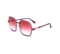 Karl Lagerfeld Femme KL6083S 626 Lunettes de soleil Plastique Rouge sombre Rouge Géométrique Ombré