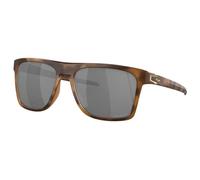 Oakley Lunettes de soleil Homme Leffingwell OO9100 910018 O-Matter Marron/Gris Carré Polarisé Prizm