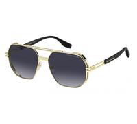 Marc Jacobs Lunettes de soleil MARC 784 Or/Noir 60 mm pont 16 mm Homme