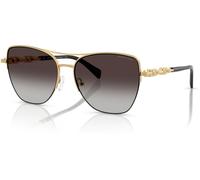 Michael Kors Lunettes de soleil Dorado Beach MK1163 – Monture dorée, Verres dégradé gris – Femme