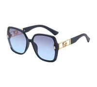 Lunettes De Soleil Minces De Protection UV Rétro, Verres Rectangulaires Rétro, Objectifs De Protection UV400, Lunettes De Mode Élégantes, Cadre Léger 14.1x14.5x6cm Pour Le Concert De Fête De La Plage