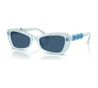 Lunettes de soleil, Monture papillon, SK6033, Bleu OS