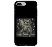 Lunettes de soleil motif chat musique rock drôle rétro horns up Coque pour iPhone 7 Plus/8 Plus