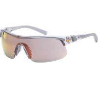 Nike Show X1 Lunettes de Soleil, Gris Brillant/Orange Miroir, Taille Unique Mixte