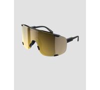 Lunettes De Soleil Noires Poc Devour Avec Verres Clarity Road/partly Sunny Gold Ma1001-9550