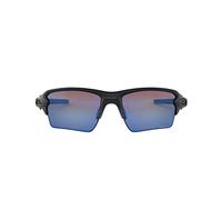 Oakley Homme OO9188 FLAK 2.0 XL 918858 Lunettes de soleil O_matter Noir Bleu Carré Polarisé Prizm