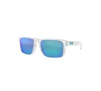 Oakley Homme OO9417 HOLBROOK XL 941707 Lunettes de soleil O_matter Transparent Bleu Carré Polarisé Prizm