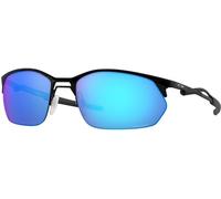 Oakley Lunettes de soleil Wire Tap 2.0 Noir satiné verres Prizm Saphir bleu/violet réfléchissant